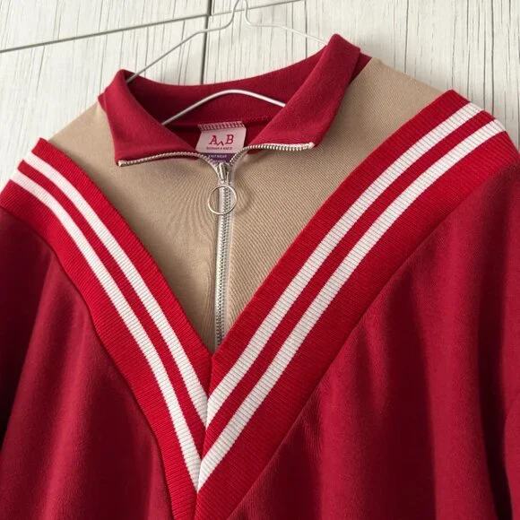 Red Quarter Zip - Picture 3 of 5